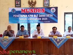 Musdes Penetapan KPM BLT Dana Desa Tahun Anggaran 2025 Digelar di Desa Dukuh Turi