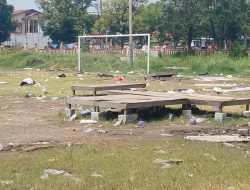 Brebes Beres Fair 2025 Tinggalkan Sampah dan Bahaya di Lapangan Sepak Bola
