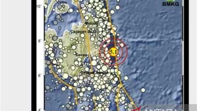 Gempa magnitudo 5,1 guncang Melonguane Sulut