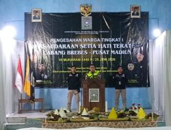 Malam Pengesahan PSHT Cabang Brebes Berlangsung Khidmat, 100 Calon Warga Resmi Disahkan
