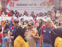 Karnaval HUT ke-81 RI di Kecamatan Tonjong Meriah, Kreativitas Warga Memukau Ribuan Penonton