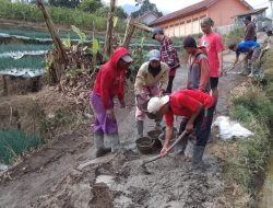 Jalan Rusak, Warga Kubang Bogo Gotong Royong Perbaiki Akses Desa