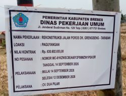 Sidak Komisi III DPRD Brebes Temukan Retakan Beton di Jalan Grengseng-Taraban